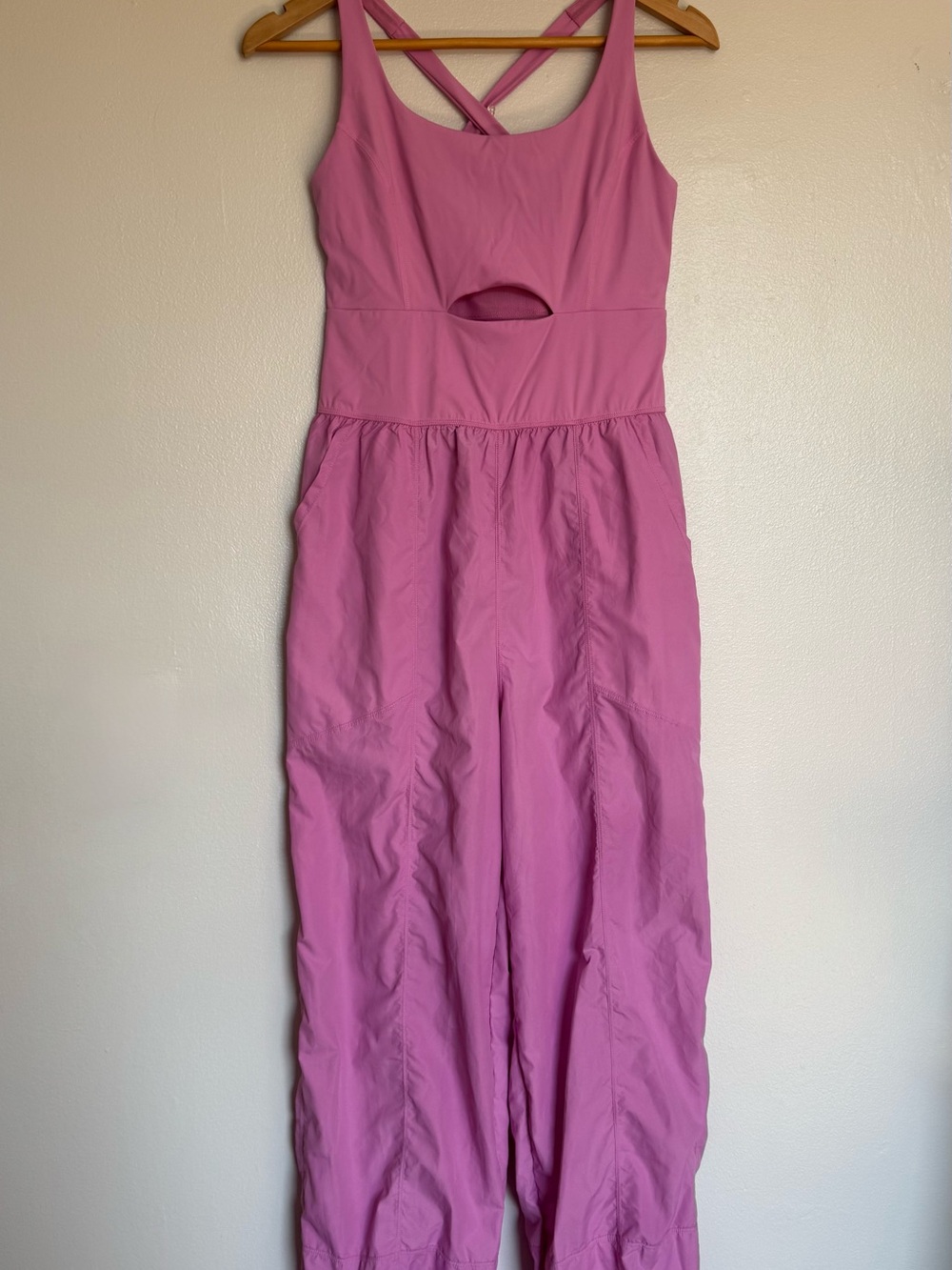 Source Unknown Pink Kids Jumpsuit with Cutout and Crisscross Back